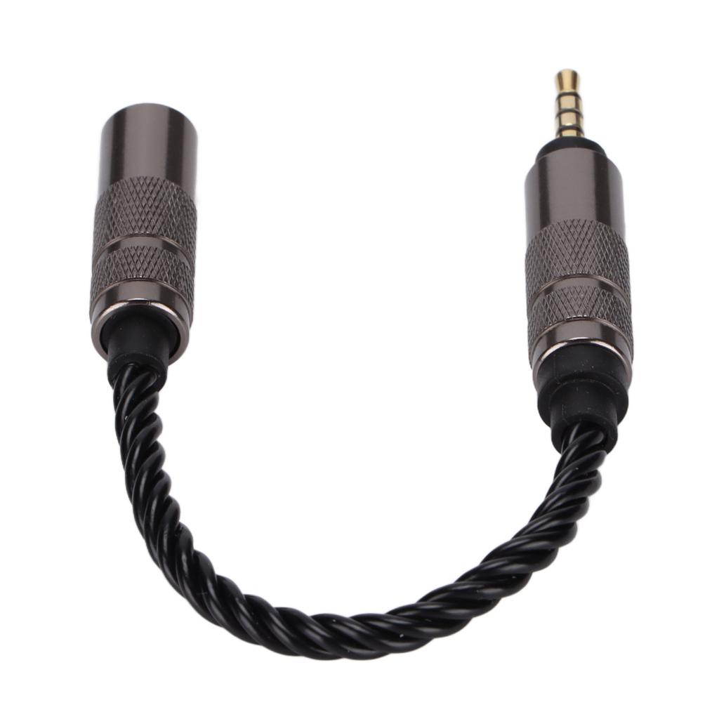2.5mm Male to 3.5mm Female Stereo Audio Jack Adapter Headset Converter Connector for Smartphones Headphone Tablets