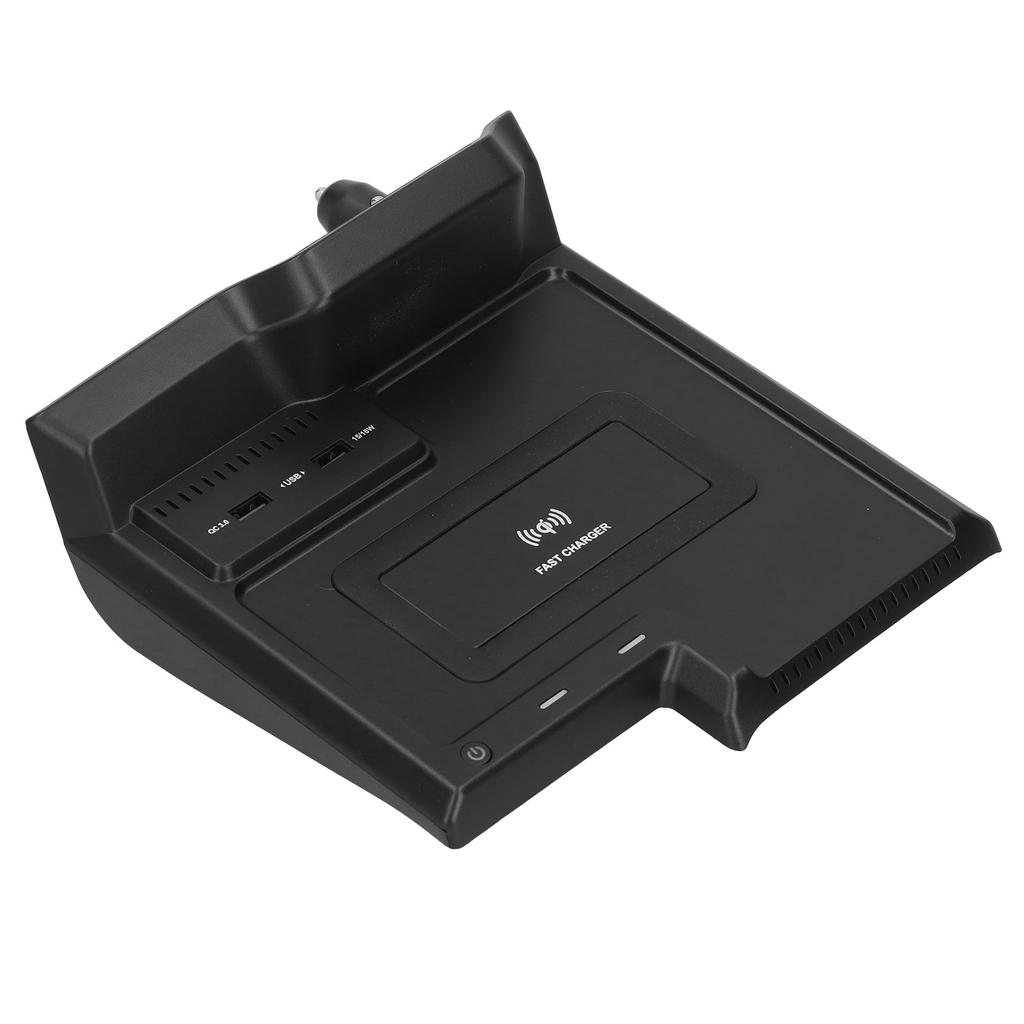15W Car Wireless Charger QI Fast Charging Phone Holder 2 QC3.0 USB Ports Fit for Avalon 2019 2020