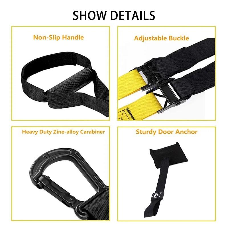 Suspension Training Band Fitness Strength Power Suspension Trainer izable Fit Yoga Belt Wall Mount Professional Trx Tensioner