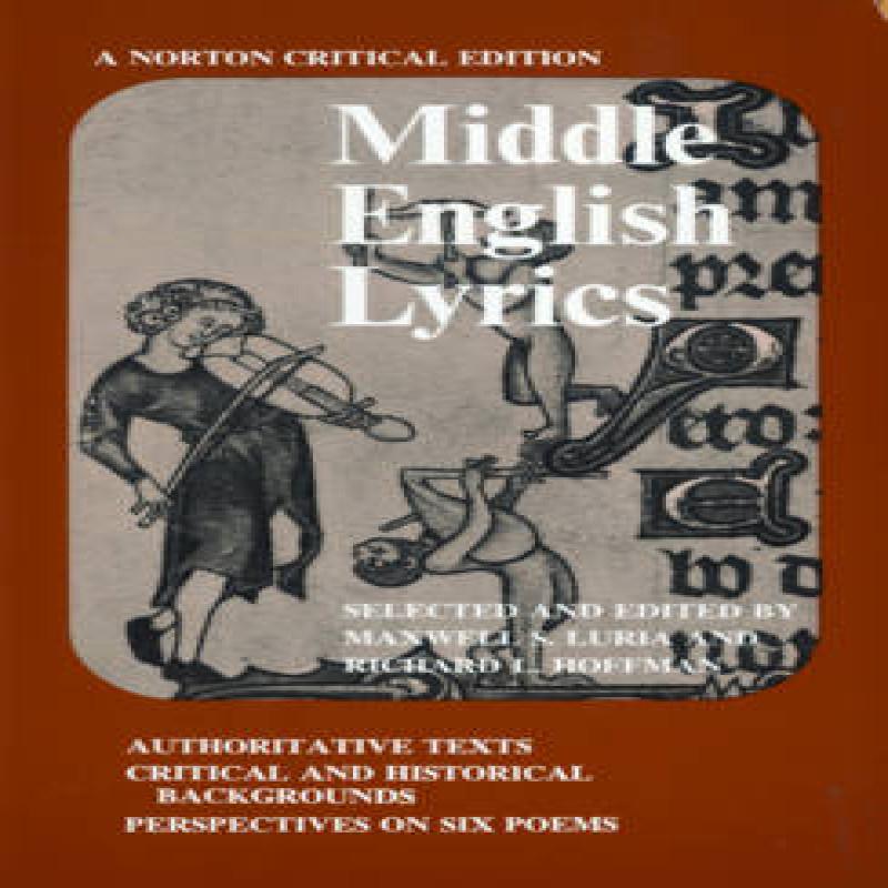 Middle English Lyrics Paperback Book 9780393093384
