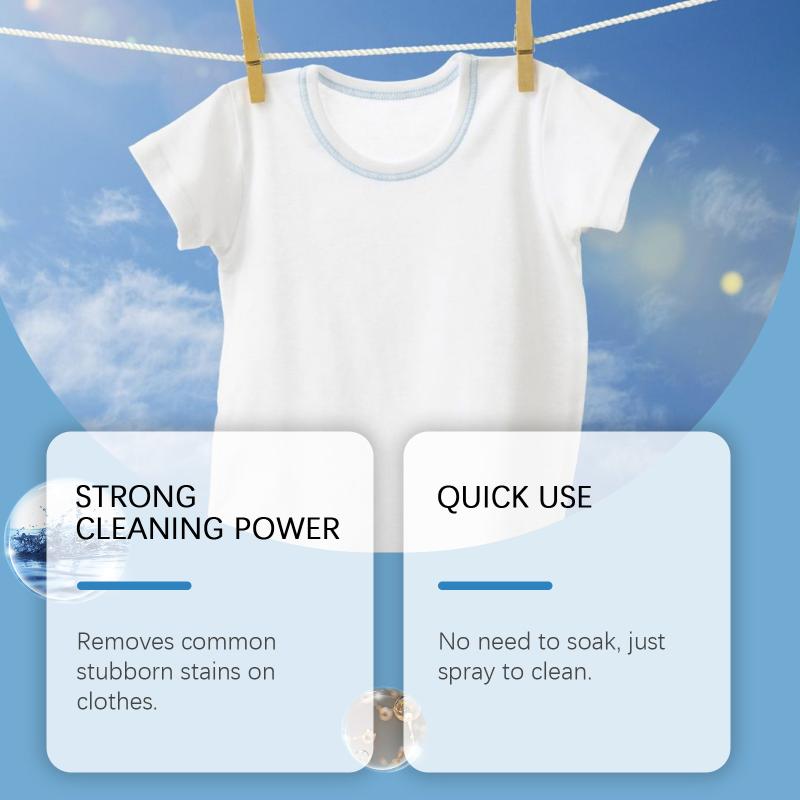 Jakehoe Clothing Stain Remover Spray 100Ml Effective Fabric Stubborn Stains Removal Cleaning Agent Quick Clean Without Soaking
