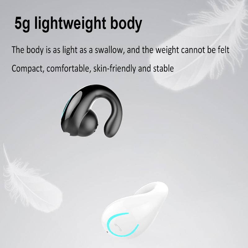 Bluetooth Headsets Wireless Headphones Air-conduction With Microphone Handsfree Clip-on-ear Earphones For Driving Work Audifonos
