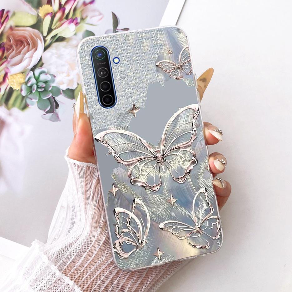 For Realme X2 Case Realme XT RMX1921 Luxury Butterfly Tree Painted Cover Soft Slim Phone Cases For Realme X2 Pro RealmeXT Fundas