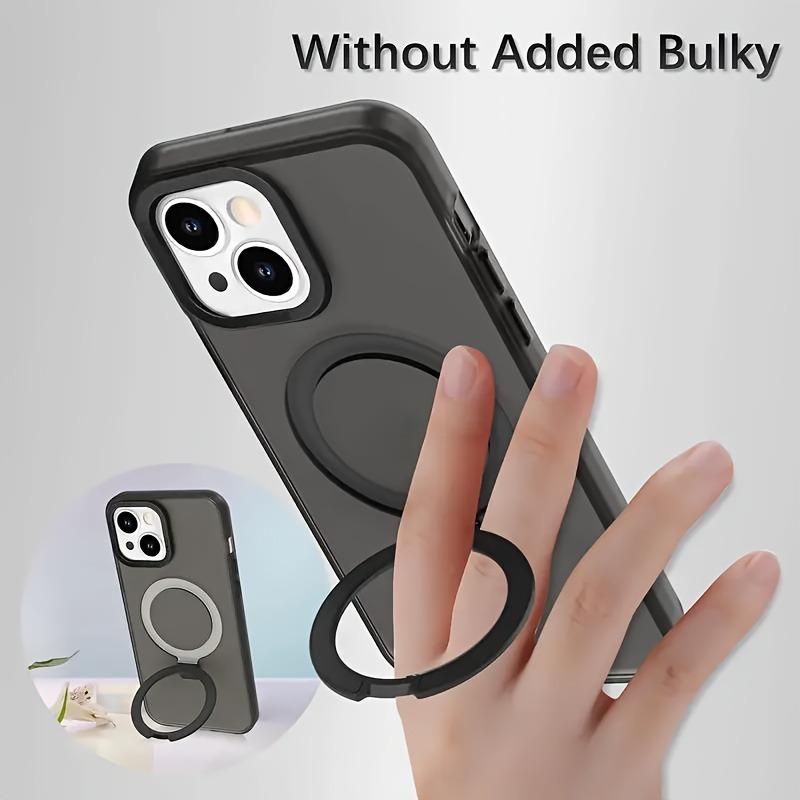 Luxury Magnetic Holder Armor Shockproof Wireless Charging Phone Case for iPhone 17 16 15 14 13 12 11 Pro Max 17 Air Cases Cover