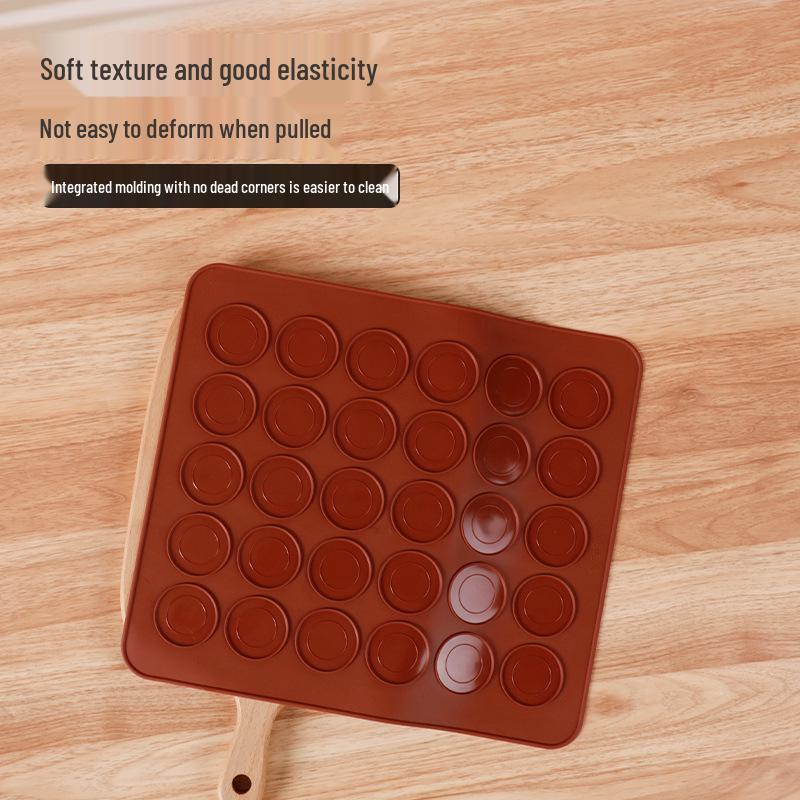 Small Macaron & Cookie Baking Mat with 30 Molds