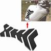 Kohlefaser-Pad-Schutz Motorrad Gas-Aufkleber Schutz Aufkleber Universal Motorrad Tankaufkleber Kraftstofftank-Schutz Passend für Dukadi Aprilla Schwarz