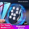 Car Magnetic GPS Phone Holder For Tesla Model 3 Y X S Metal Laptop Screen Side Mount Expansion Monitor Bracket iPhone Bracket