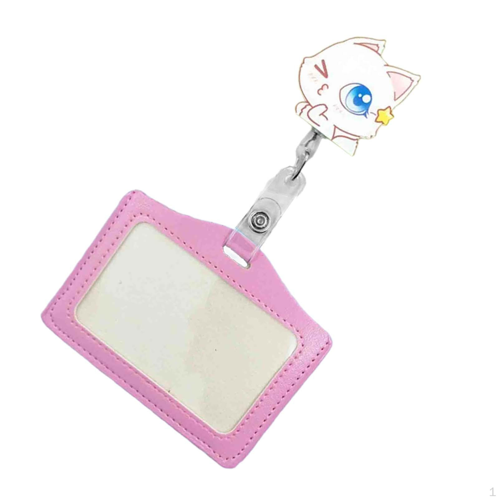 

Держатель бейджа с карманом для карт и выдвижной катушкой для офисного использования Fox