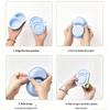Contenitori per Snack in Silicone con Coperchi Pieghevoli Riutilizzabili Scatole per Snack Contenitori a Doppio Scomparto Ciotole per Condimenti Gadget da Cucina