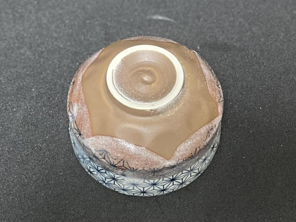 Matcha Mini Asanoha Mino Made in Japan Ale-net Bowl, Matcha, Pattern, Ceramic, Ware,