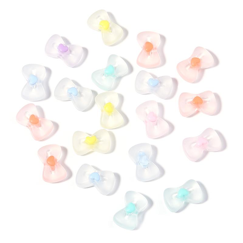 50pcs/lot Colored Acrylic Round Beads Loose Spacer Star Flower Pumpkin Bead For Girls DIY Charm Jewelry Making Bracelet Necklace