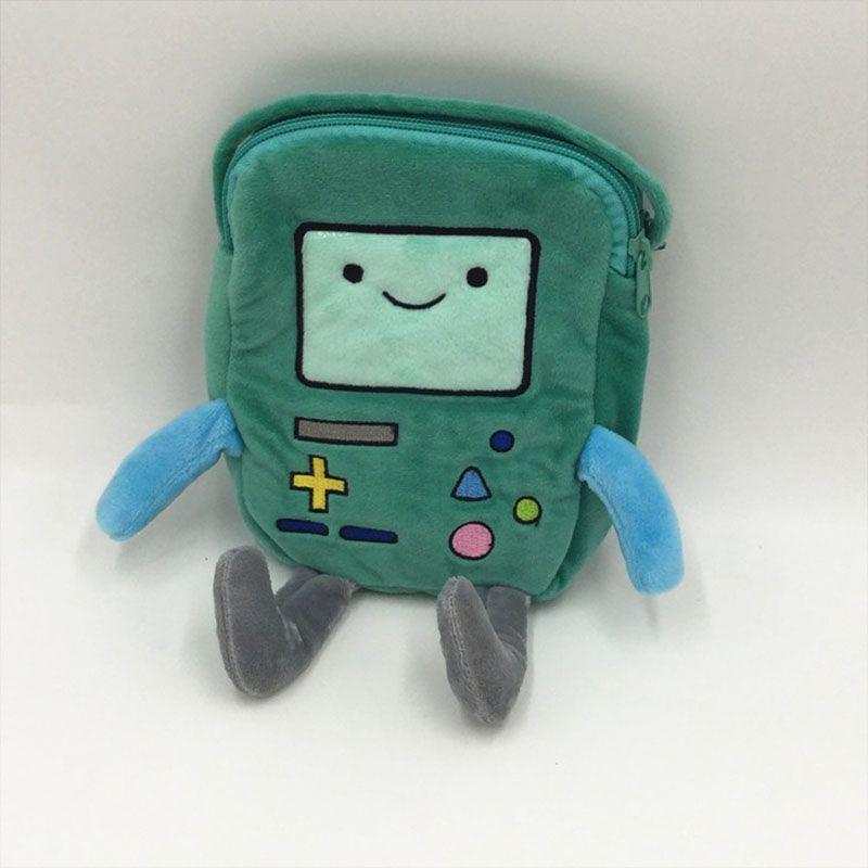 Adventure Time Beemo BMO Plüschrucksack für Kinder mit weichem Griff und geräumigem Design