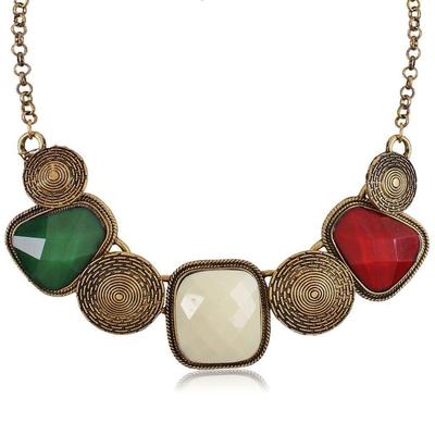 Necklace for Women (Multi-Color) (pi6605np), One Size, Metal, No Gemstone