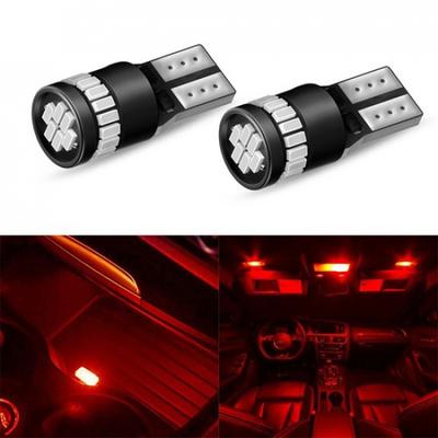 Red T10 Pure Inner LED Light Tail Bulbs Super Bright 2825 168 194 175 2821