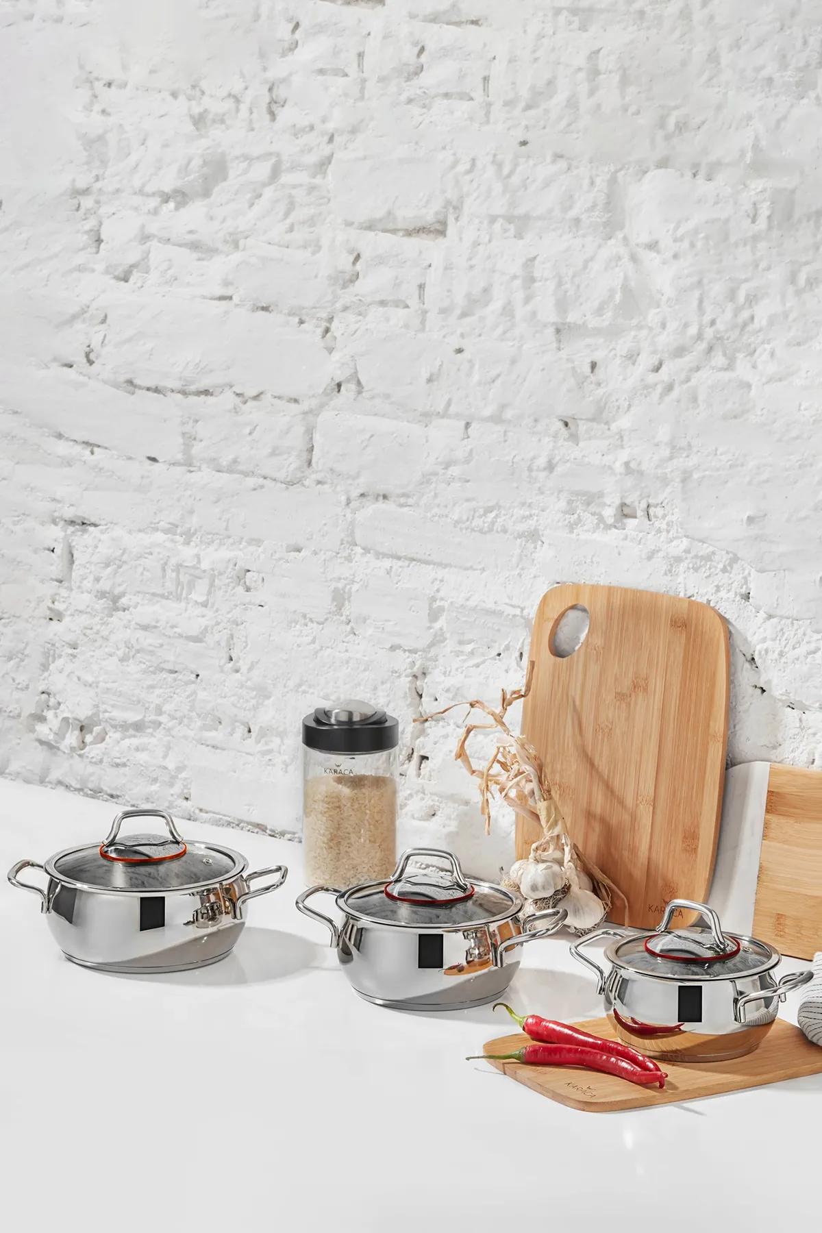 

Karaca Emirgan 6 Piece Steel Midi Set with Induction Base
