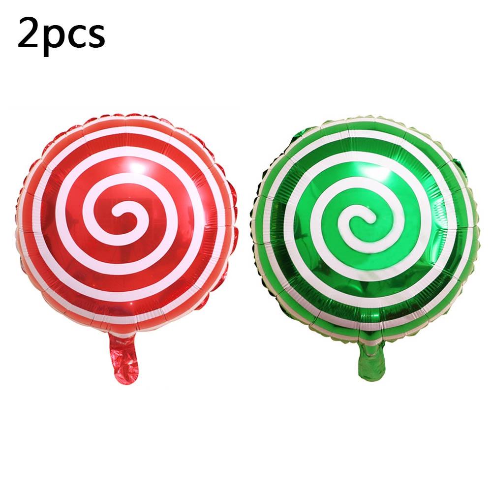 4D Six Sided Gift Box Windmill Cane Shape Aluminum Foil Balloon Birthday Christmas Party Scene Atmosphere Decoration