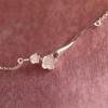 Neue Mode Pfirsichblüten Zweig Niedlich Literarisch Frische Blumen 925 Sterling Silber Schmuck Kirschblüte Damen Armbänder SL085