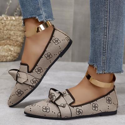 Summer New Women's Flat Shoes Soft Knitted Slip Comfortable & Breathable Suitable for Middle-aged Women To Work In Tourism