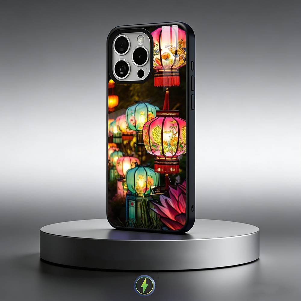 Chinese red lantern Phone Case For iPhone17,16,15,14,13,12,11 Plus,Pro Max Magnetic For Magsafe Wireless Charging