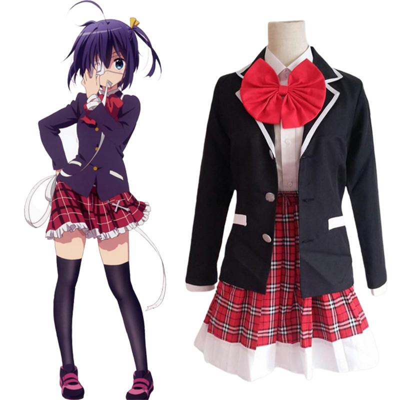 Love Delusions Chunibyoother Rikka Takanashi School Uniform Costume Cosplay