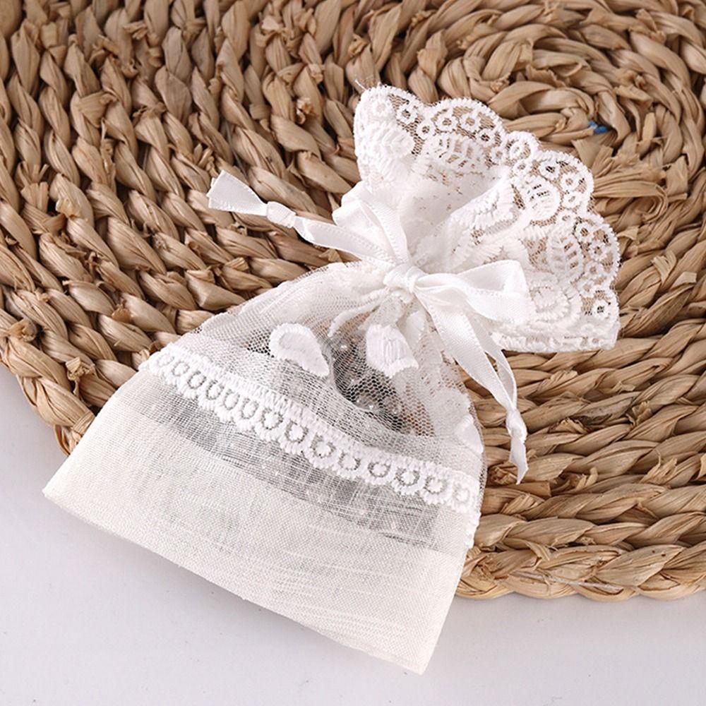 High Quality White Gift Bag Gauze Packing Storage Bag Festival Favor Packaging Bag Wedding