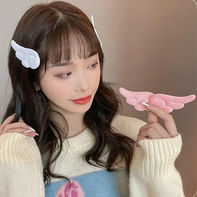 Decorative Material Plush Angel Wing DIY Hairclip Accessories Cute Angel Wings  Girl