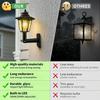 1/2/4pcs Garden Warm Lights Waterproof Outdoor Solar Street Light Lightings Wall Light Fixture Leds for Lighting Outdoor Gardens Decoration