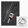 AABGT1 car inspection sticker Leather Rope for Mercedes Benz MB B/C/E Class A C200L GLC GLK CLA Hand Braided Horseshoe Buckle