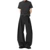 Three-dimensional Pleated Wide-leg Pants A-shaped Silhouette Casual Pants Men's Design Sense Loose Drape Floor Pants