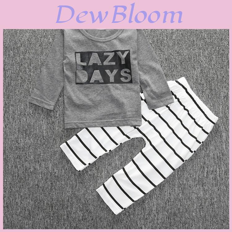 Elegante Completo 2 Pezzi Per Bambini Con Camicia A Manica Lunga Stampata Con Lettere E Pantaloni