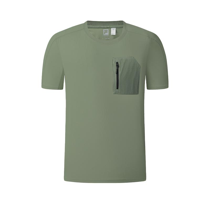 FILA Explorer Comfortable Skin-Friendly Simple Breathable T-Shirt Men tops A61M627198AKK M