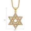 Gothic Star of David Pendant Necklace Hexagram Chain Hip Hop Jewelry Accessories