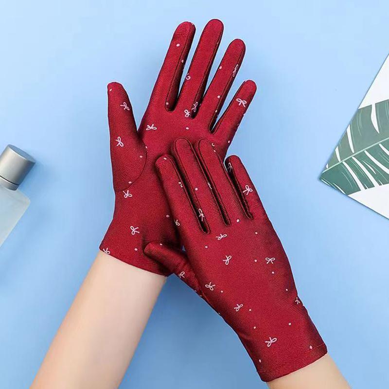 Damen Fahrhandschuhe Sonnenschutzhandschuhe Damen Sommer Atmungsaktive Elastische Sonnenschutzhandschuhe für Dame Mädchen