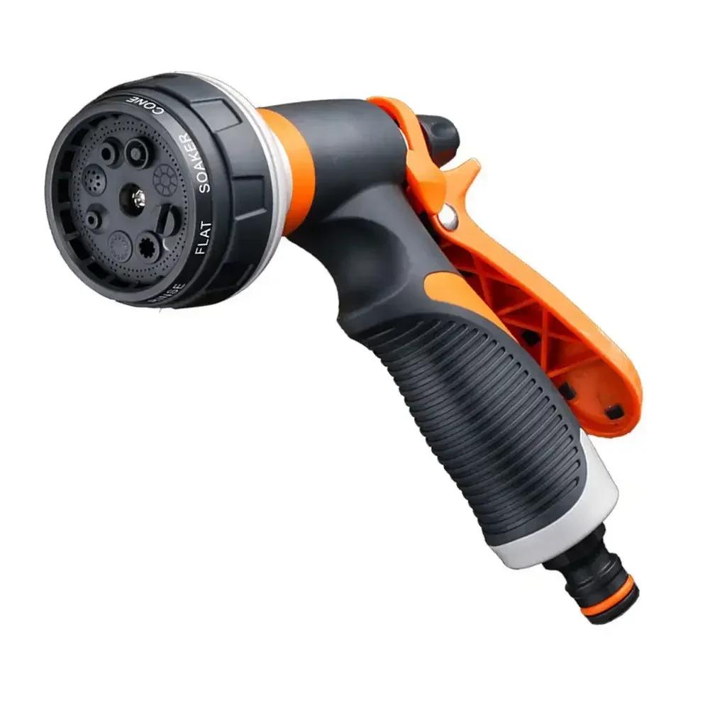 Pistola ad Acqua da Giardino a 8 Getto Ugello Tubo Multifunzionale Domestico Lavaggio Auto Cortile Spruzzatore Acqua Tubo Tubo Ugello Strumenti Spruzzatore