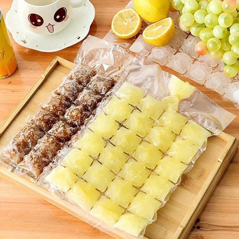 10ks/balení Forma na led Jednorázové samotěsnící sáčky na kostky ledu Průhledné Rychlejší zmrazení Sáček na výrobu ledu Kuchyňské pomůcky