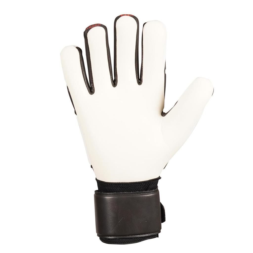 uhlsport Match Soccer GK Keeper Gloves Power Line Super Soft Half Negative 1011308 01 9 Black x Red x White