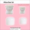Influencer Bear Rose Silicone Ice Mold - Easy Release, Food-Grade Creative Ice Tray