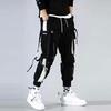 Men's Korean Style Multi-Pocket Jogger Cargo Pants - Spring/Summer Casual Long Pants for Students & Teens