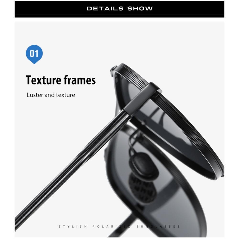 aoron Men's and Women's Polarized Sunglasses, Large-frame Toad Glasses, Sunglasses, Night Vision Driver's Driving Glasses