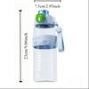 Large Capacity Colorful Plastic Cup Leak Proof Outdoor Sports Kettle  Unisex
