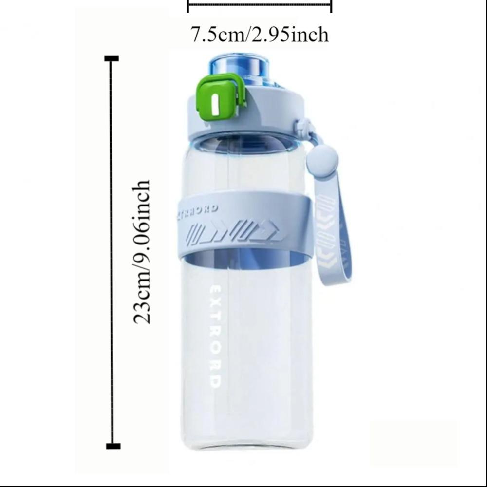 Large Capacity Colorful Plastic Cup Leak Proof Outdoor Sports Kettle  Unisex