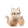 Transparent Cat Hair Storage Refrigerator Pet Fur Keepsake Capsule Diy Souvenirs Cat Whiskers Collector Fridge Magnet