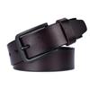 Zinc Zinc Alloy Pin Buckle Men Belt Genuine Leather Male Strap Fashion Waistband  Jeans