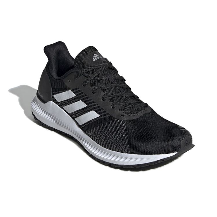 adidas Tkanina Solar Blaze Skóra syntetyczna Antypoślizgowe Niskie Buty rowerowe Damskie Buty Czarne Białe G27773