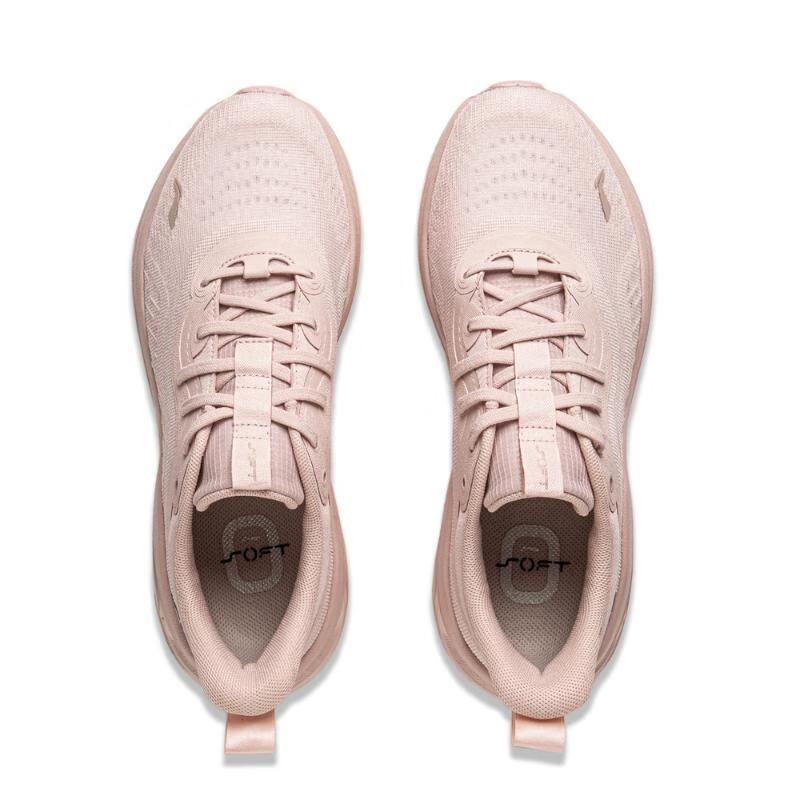 New LiNing SOFT GO 2 WMS Cushioning, Slip Resistant, Abrasion Resistant, Support, Rebound Low top Casual Shoes Women's Pink AGLV040-4
