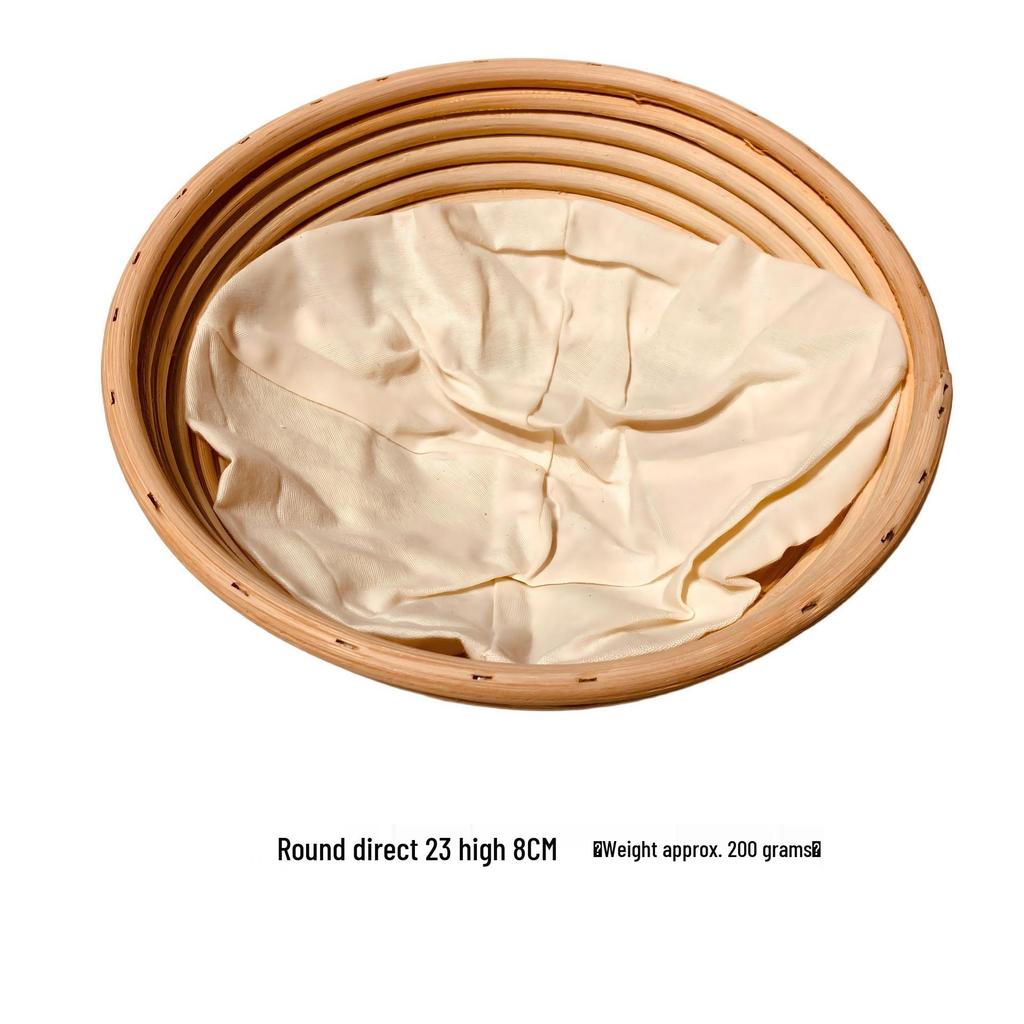 Rustikaler Gärkorb für Brot im europäischen Stil - Vietnamesische Rattan-Geflecht-Back- und Aufbewahrungswerkzeuge