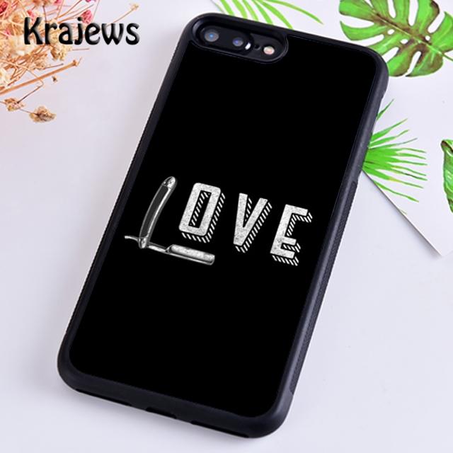 Krajews Barber Vintage Classic Barber Retro Phone Case For iPhone 17 Air 16 15 14 Plus 11 12 13 Pro Max Plus Coque Fundas