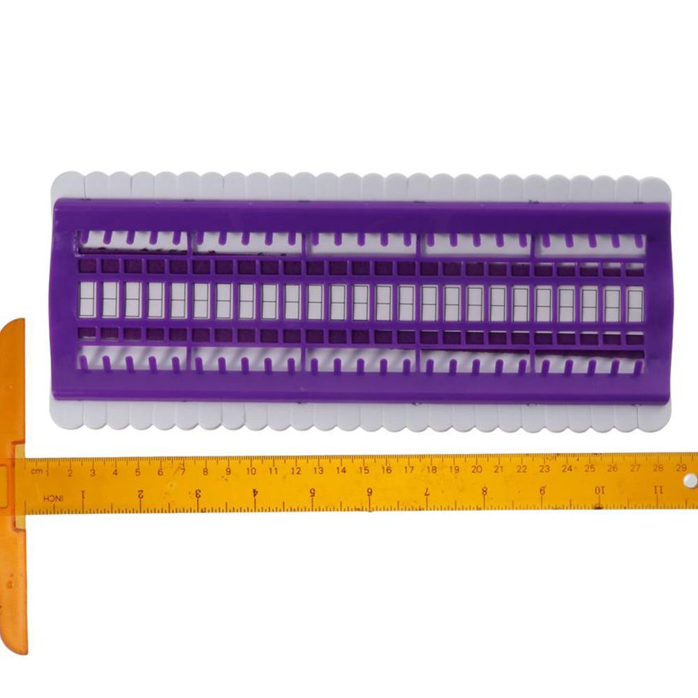 Reused 10.8*4Inch 50 Positions Plastic Purple Sewing Thread Holder Embroidery Floss Organizer Embroidery projects