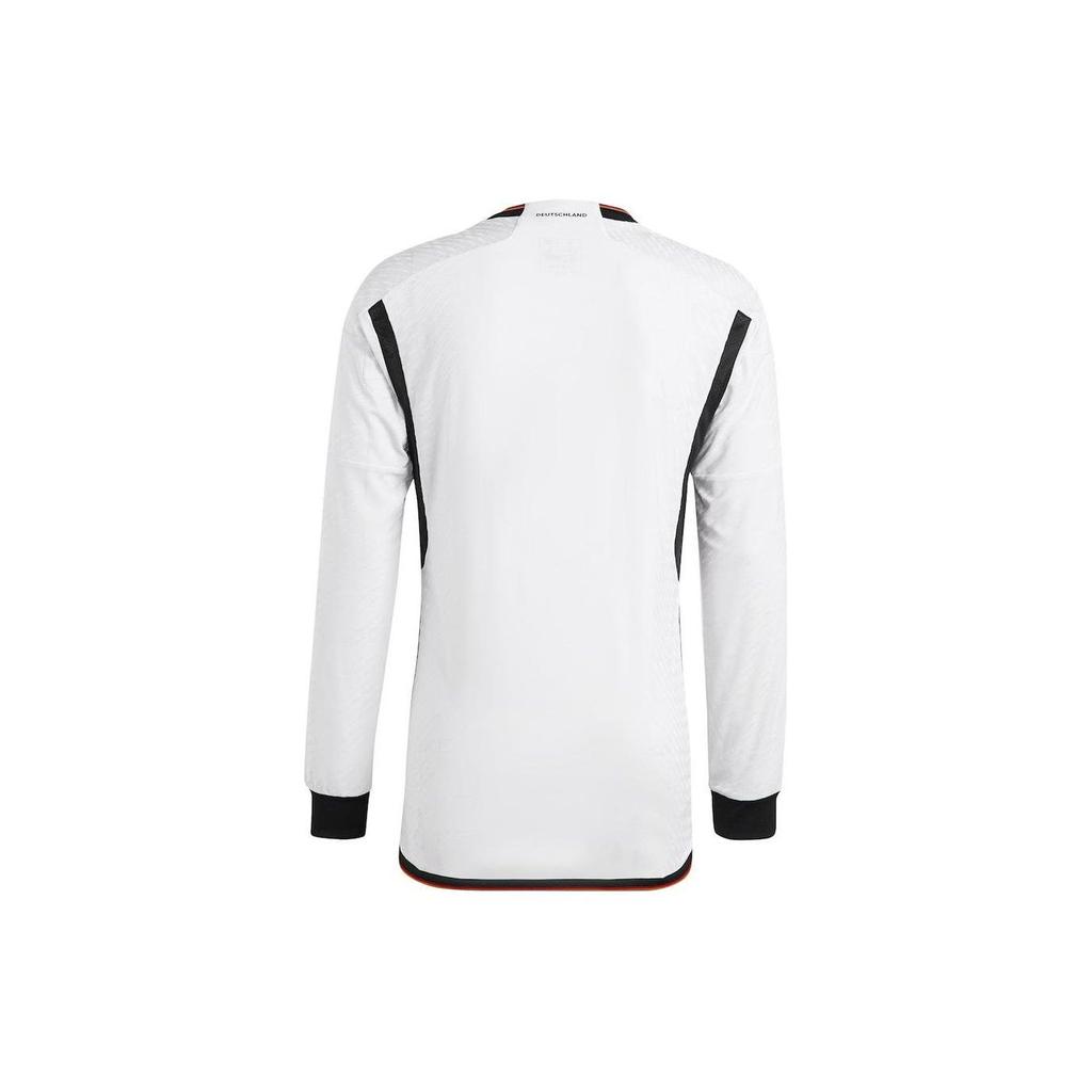 Adidas Striped Crew Neck Slim Fit Long Sleeve Soccer Shirt Men tops White HF1473