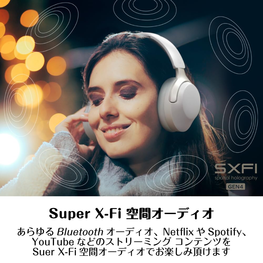 Creative Zen Hybrid SXFI Gray Spatial Audio Low Latency Mode Hybrid ANC Equipped with HS-ZHBSFI-GY